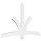 Ekena Millwork Davenport Architectural Grade PVC Gable Bracket, 96"W x 56"H x 2"D x 6"F, 14/12 Pitch GBP096X56X0206DAV00 - alternate 1